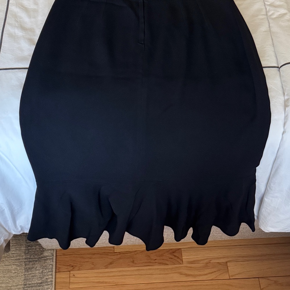 Dolce & Gabbana Black Midi Dress with Floral Accent - Picture 4 of 6